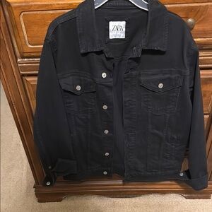 Zara Black Denim Jacket